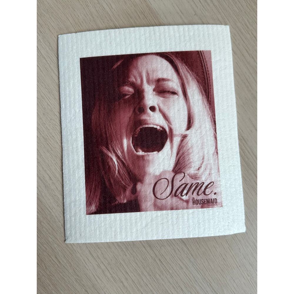 Rare Swedish dish cloth from The Housemaid movie
